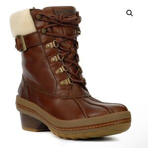 Sperry Women's Gold Cup Ava Duck Brown Boots 7.5